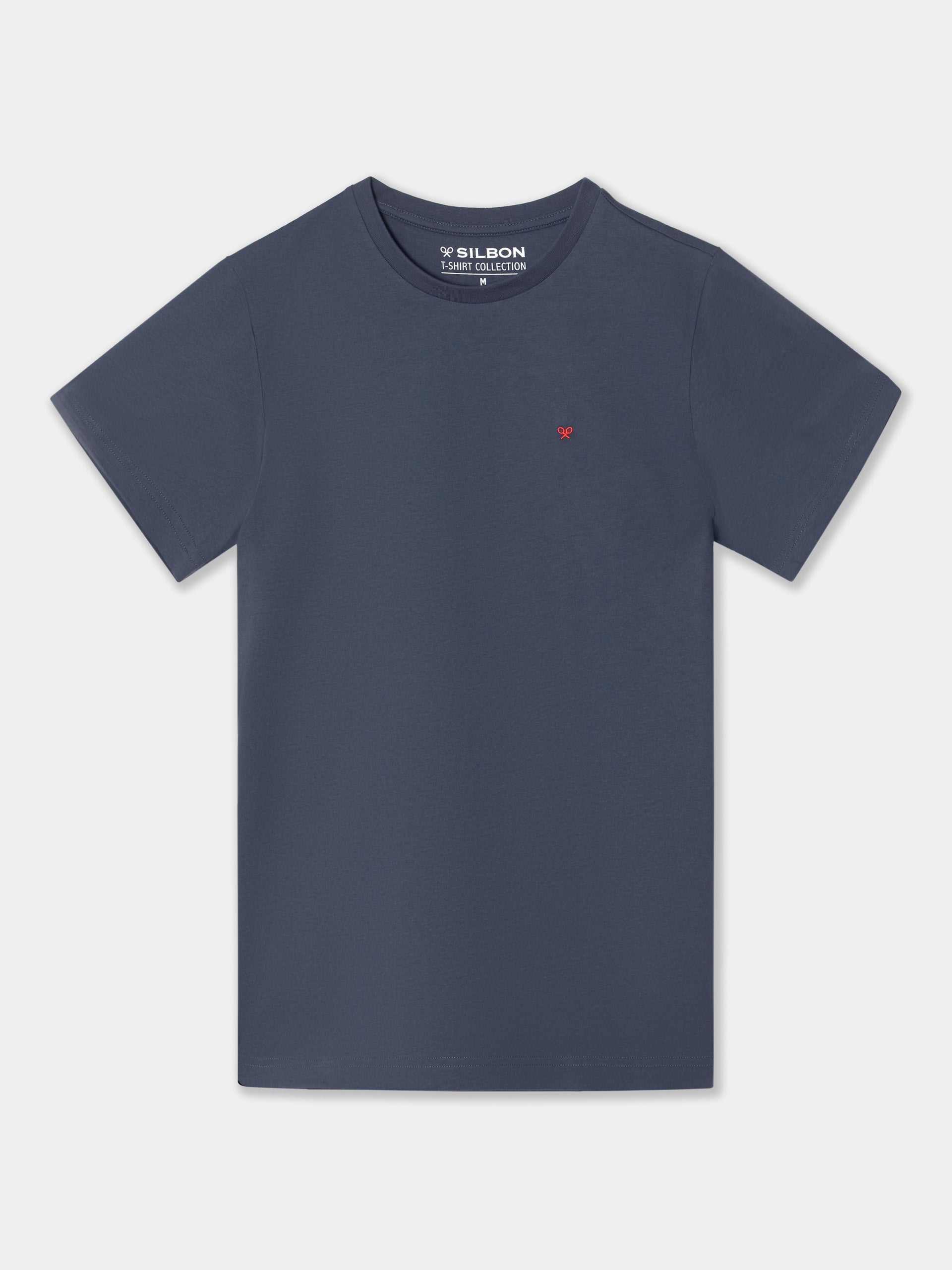 T-shirt bleu marine mini logo Silbon