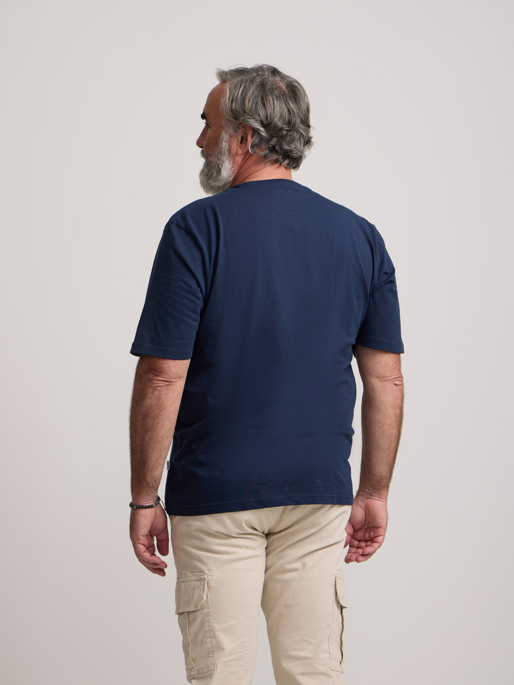 T-shirt bleu marine mini logo Silbon