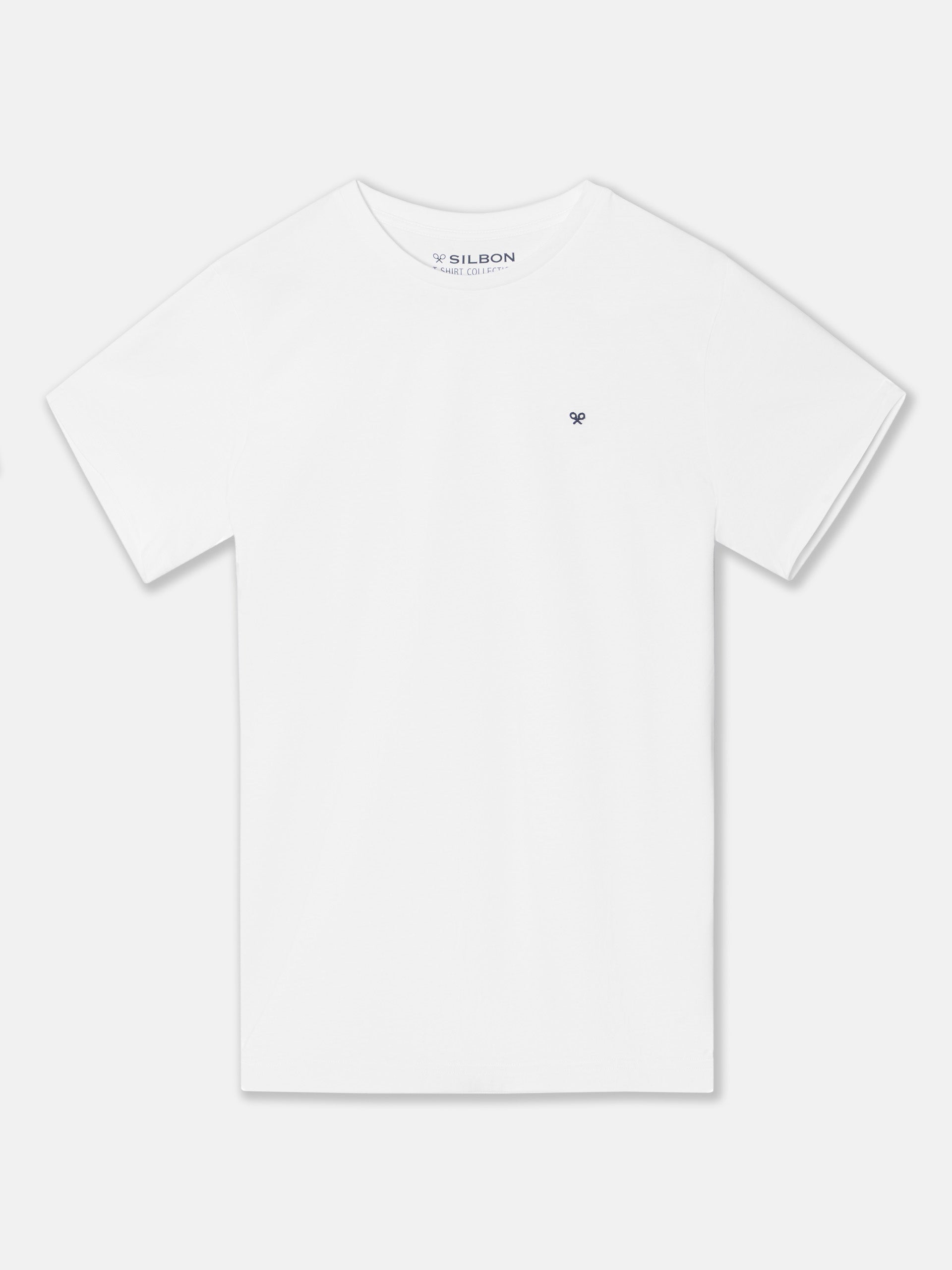 White mini logo silbon t-shirt