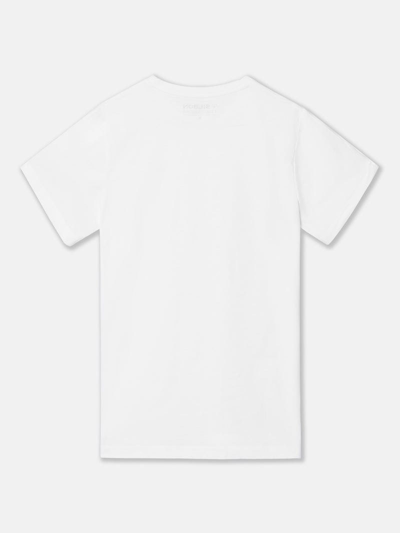 Camiseta Silbon minilogo branco