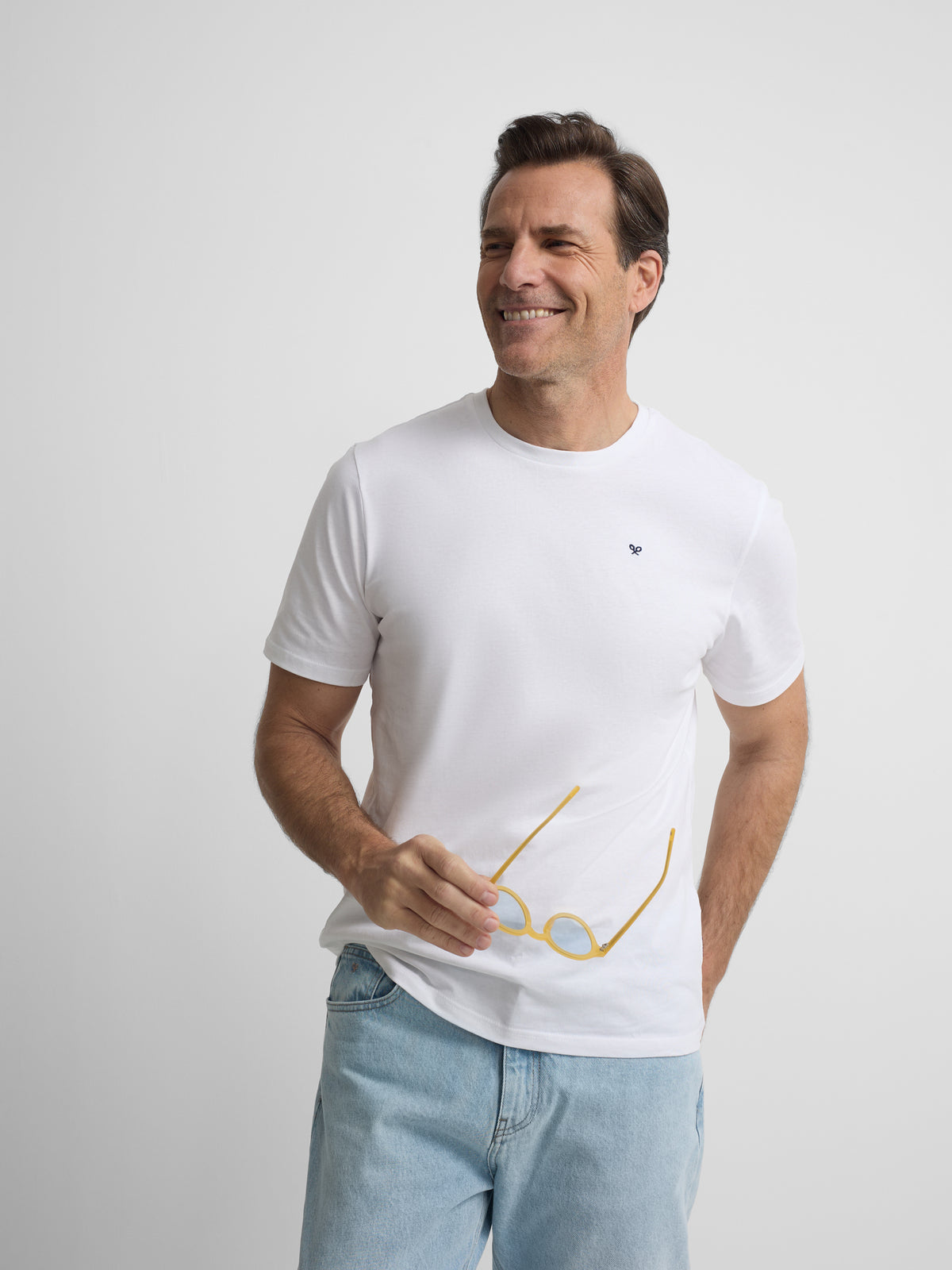 Camiseta Silbon minilogo branco