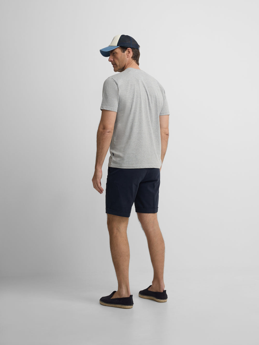 Camiseta silbon minilogo gris