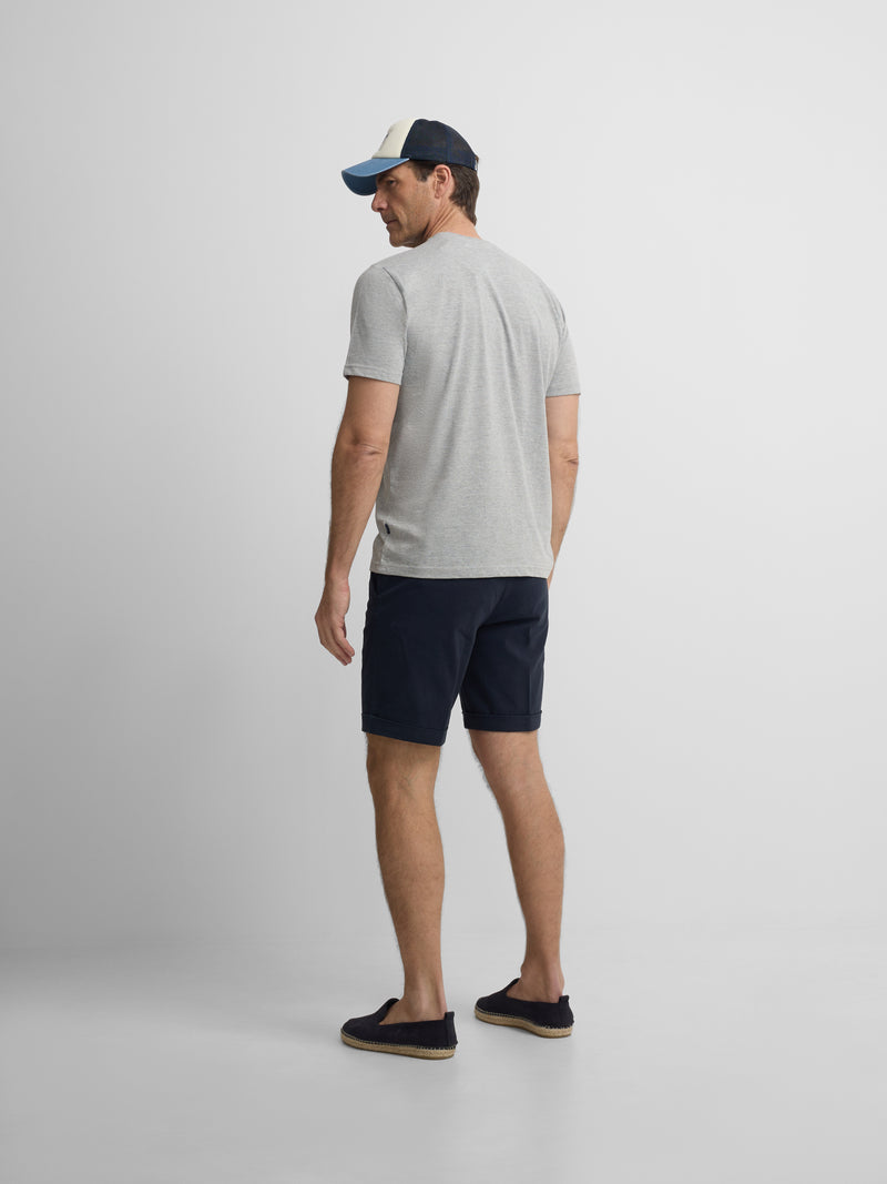 Camiseta silbon minilogo gris