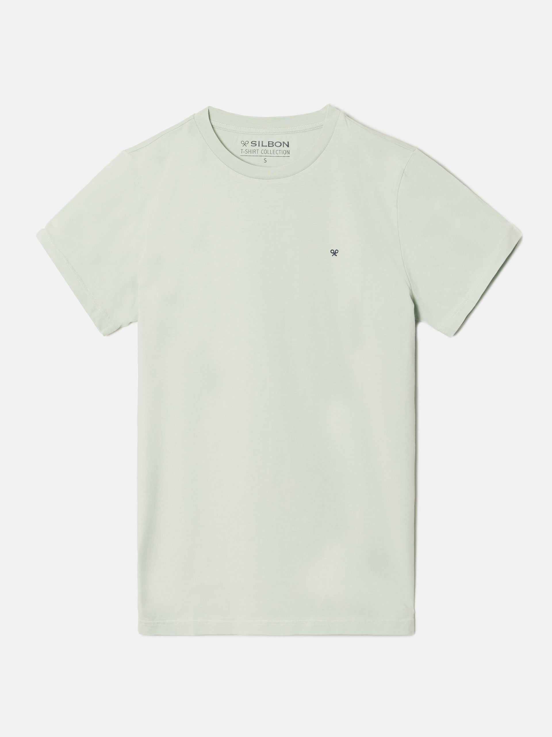 T-shirt mini logo silbon vert clair