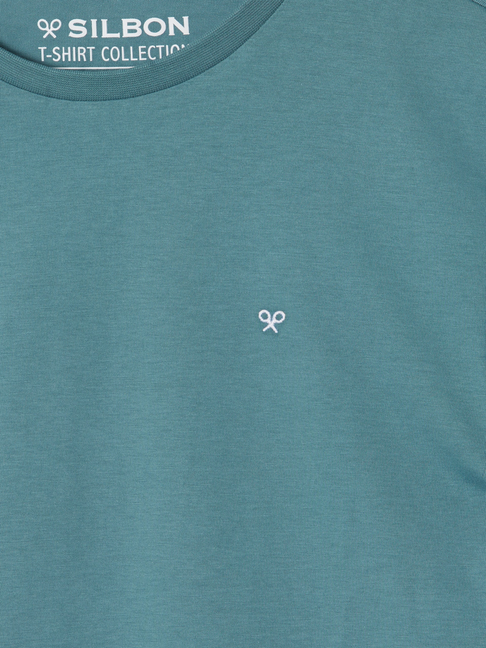 T-shirt silbon mini logo vert moyen