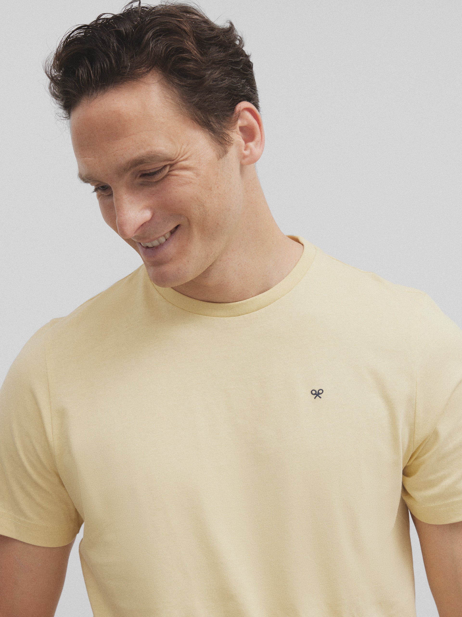 T-shirt Silbon avec mini logo jaune