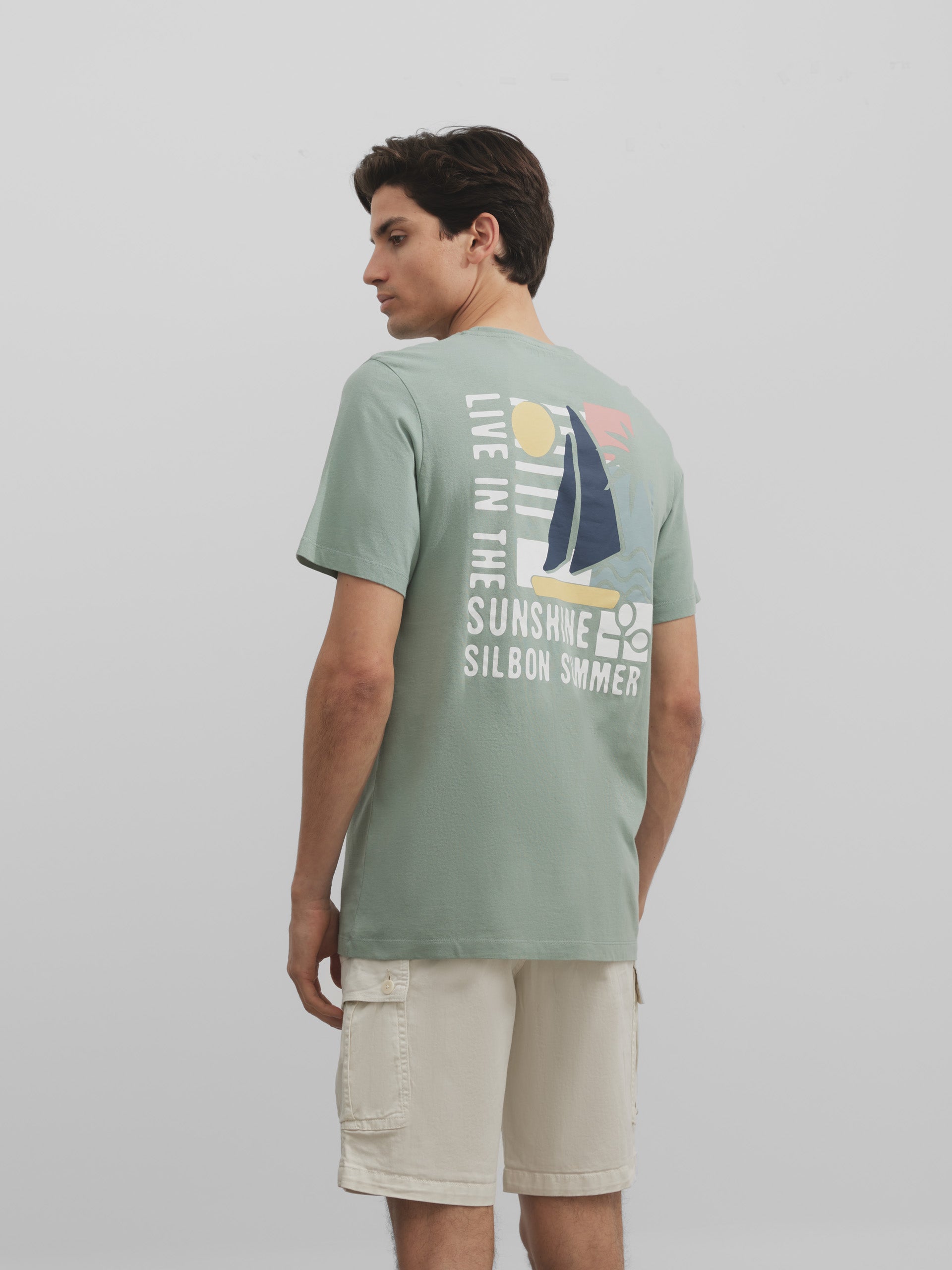 Silbon sunshine green t-shirt