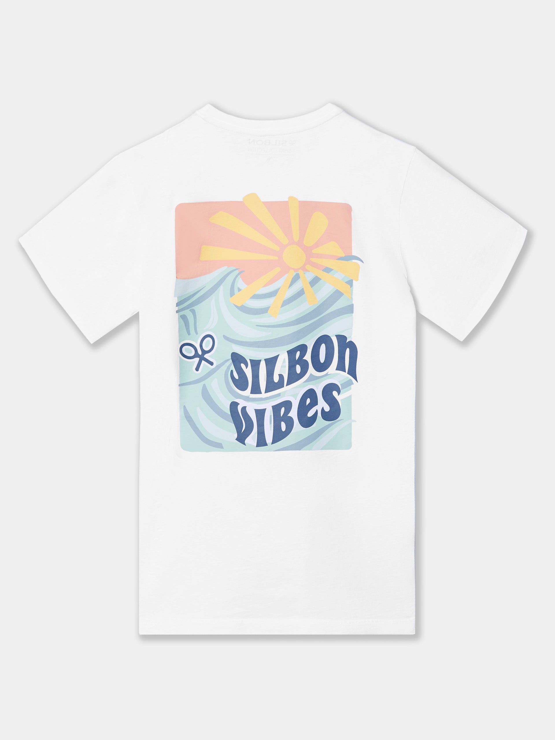 Silbon vibes white t-shirt
