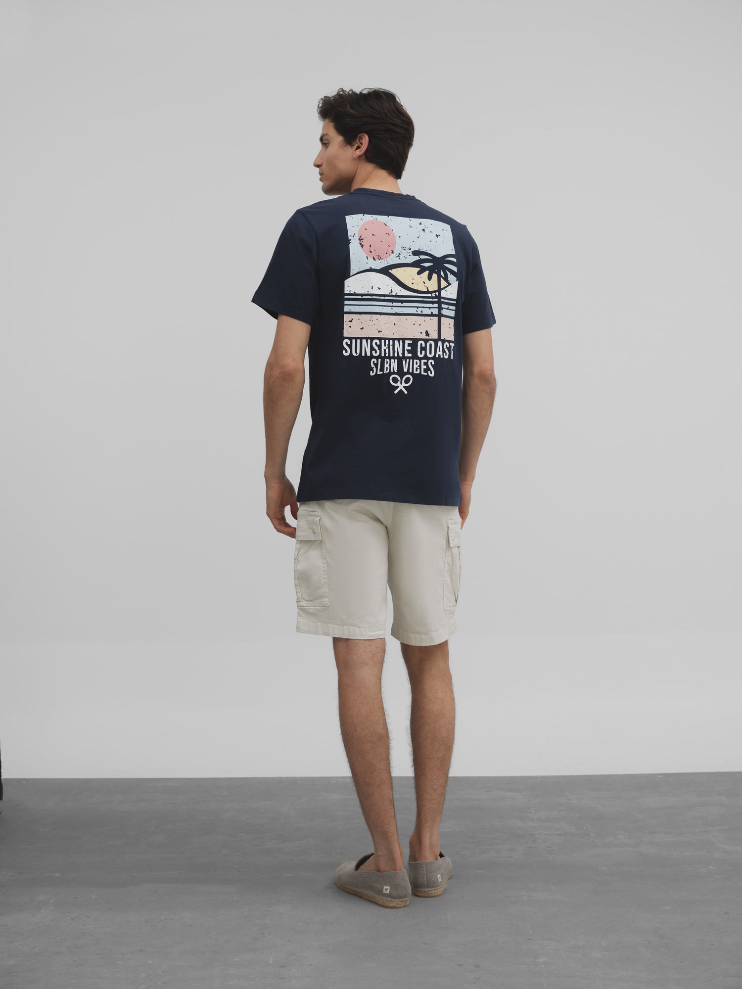 T-shirt Sunshine Coast bleu marine
