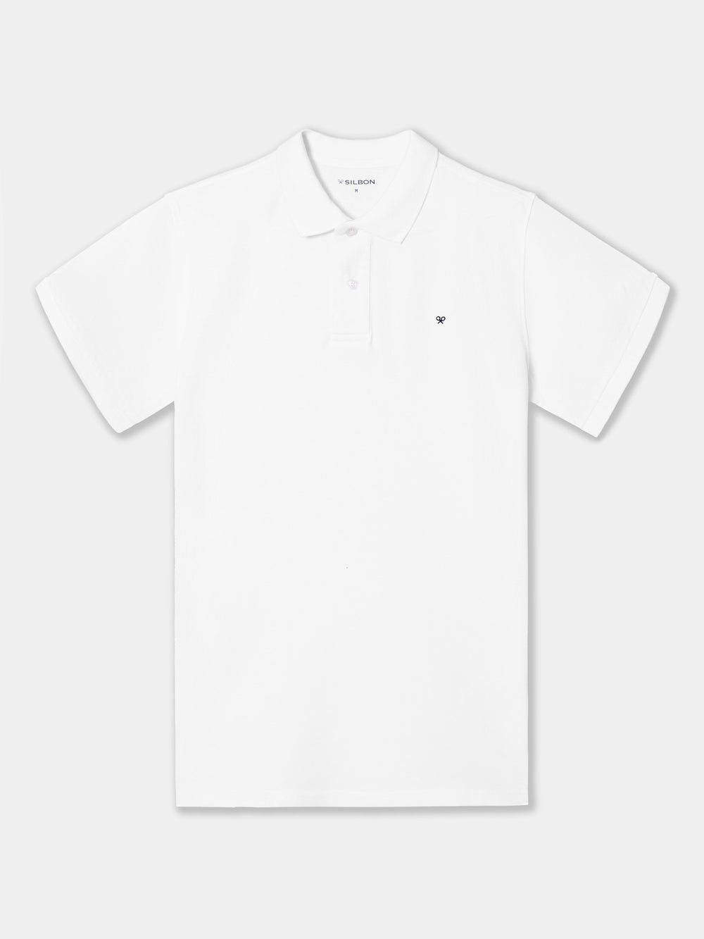 Polo clássico liso branco