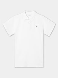 Polo clássico liso branco