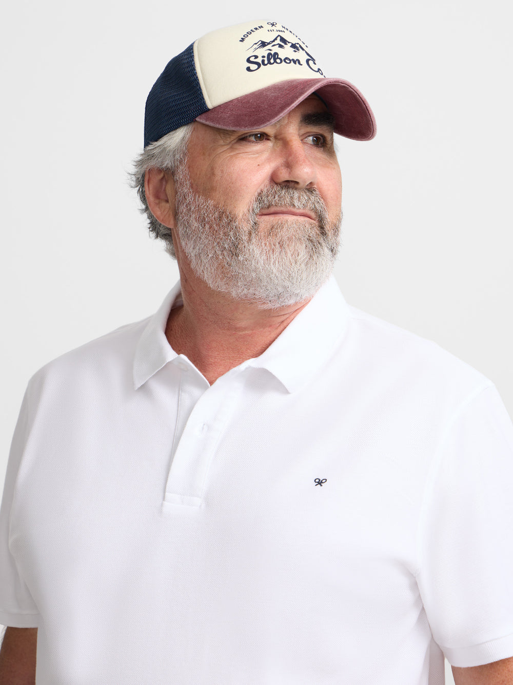 Polo clássico liso branco