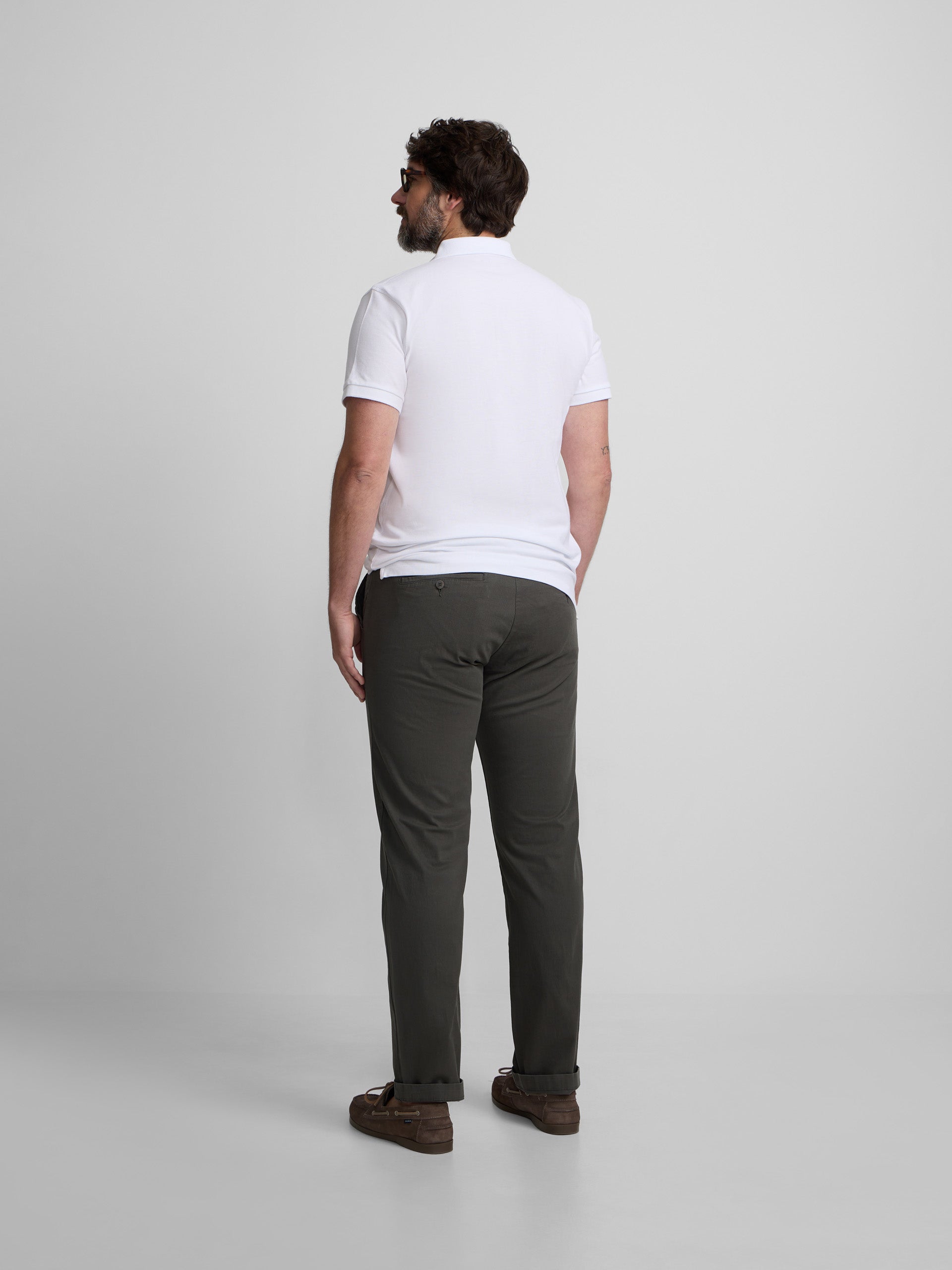 Classic plain white polo