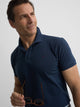 Polo clasico liso azul marino