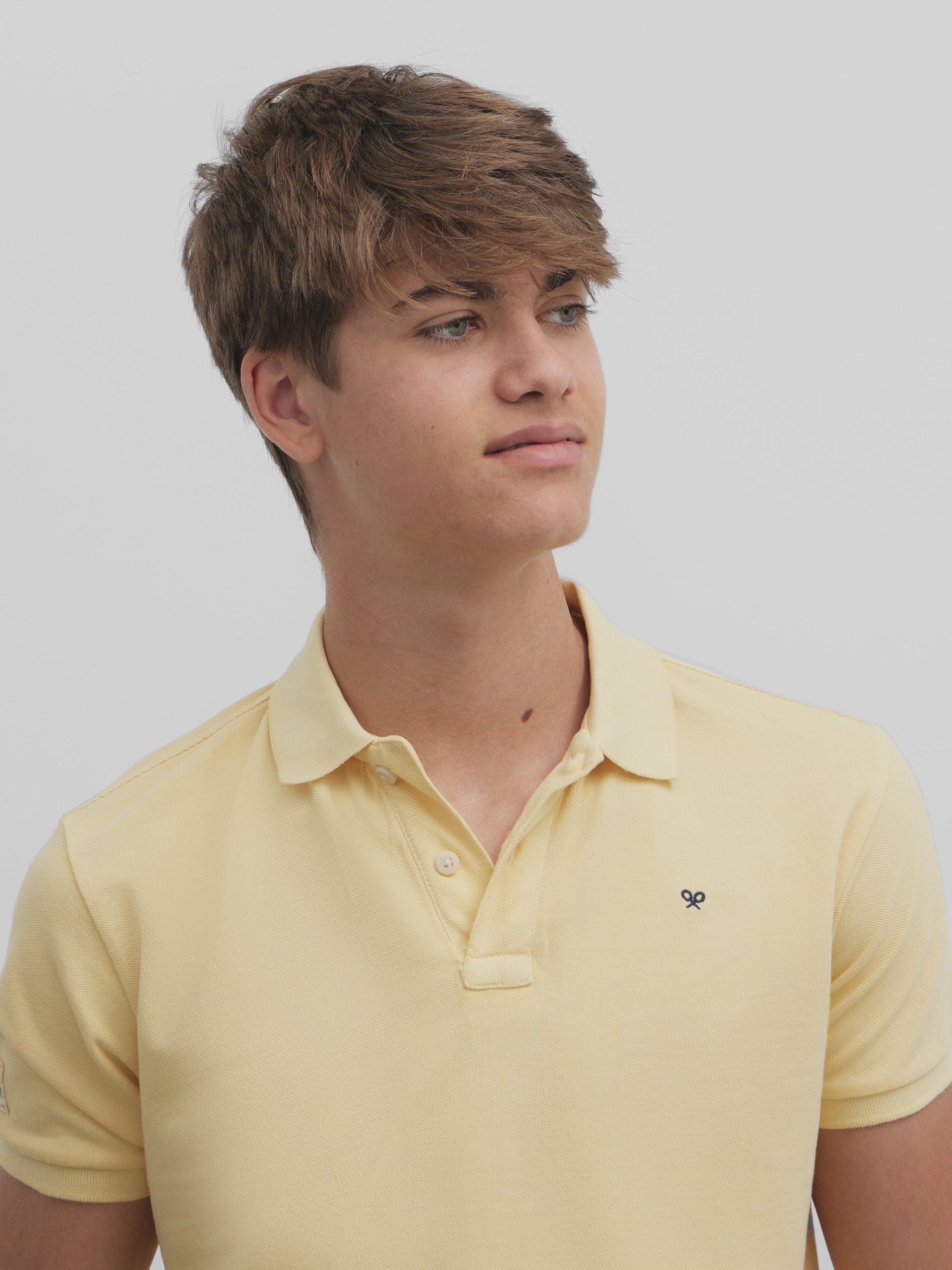 Yellow washed polo