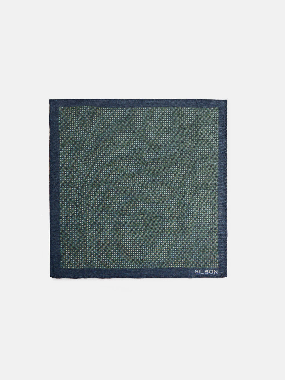 Foulard à pois verts