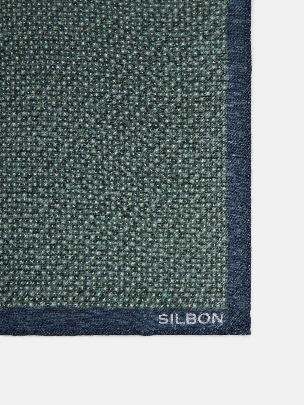 Foulard à pois verts