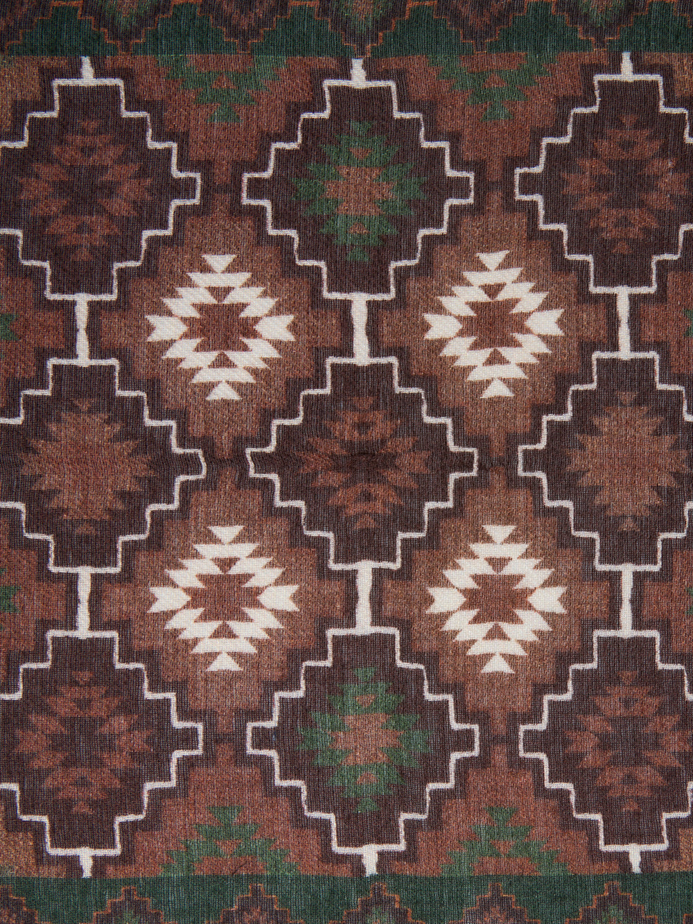 Foulard imprimé ethnique vert