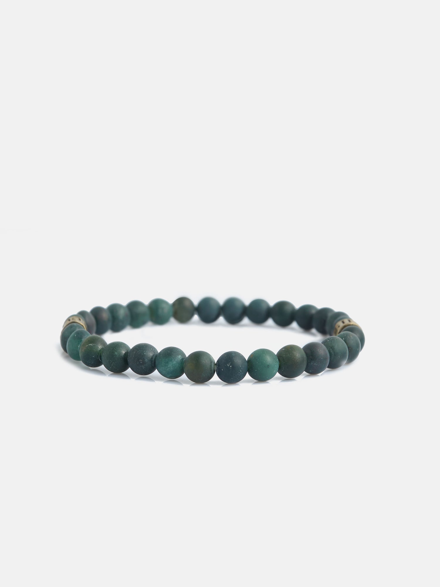 Green stone silbon bracelet