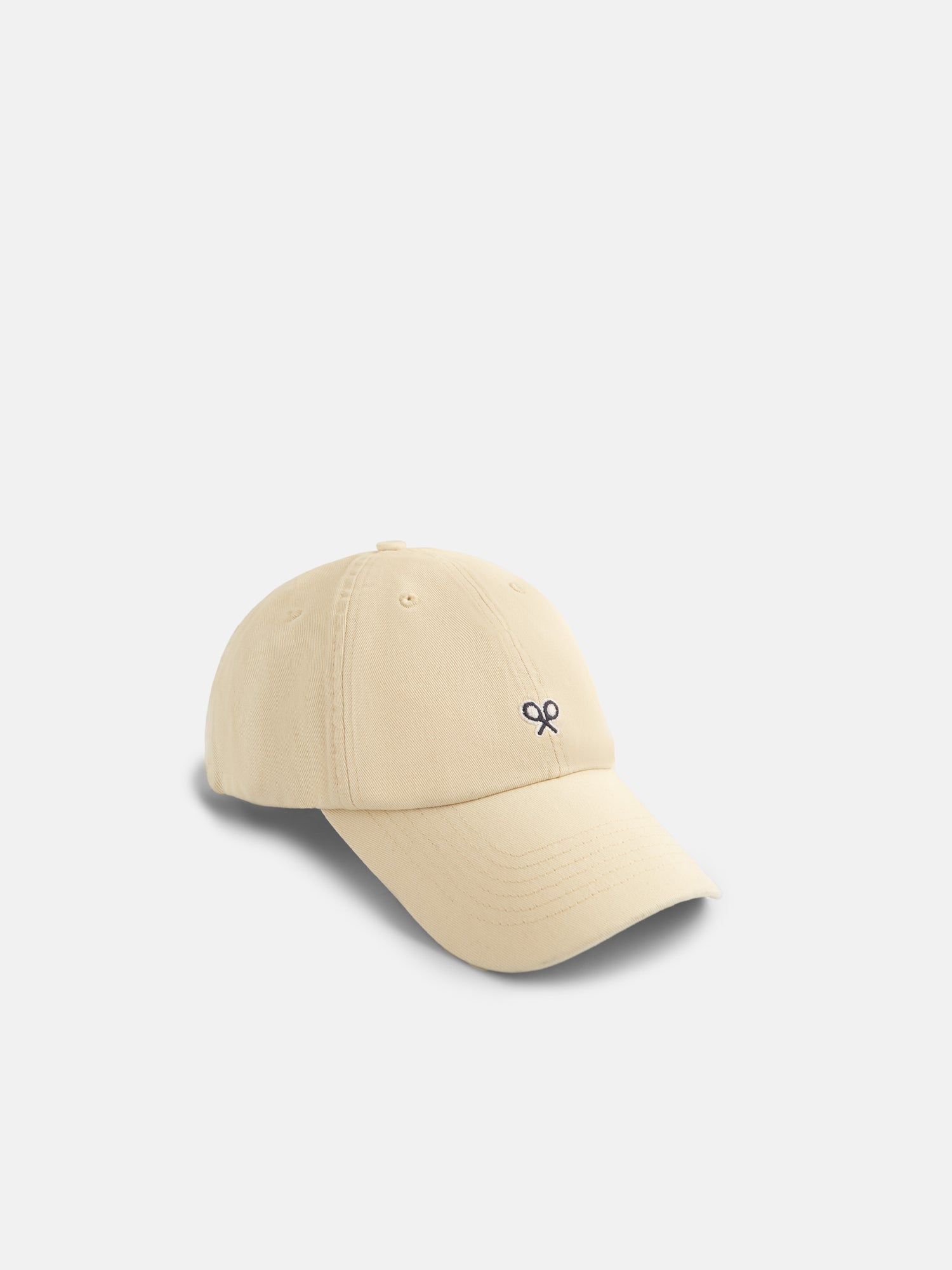 Plain light beige racquet cap