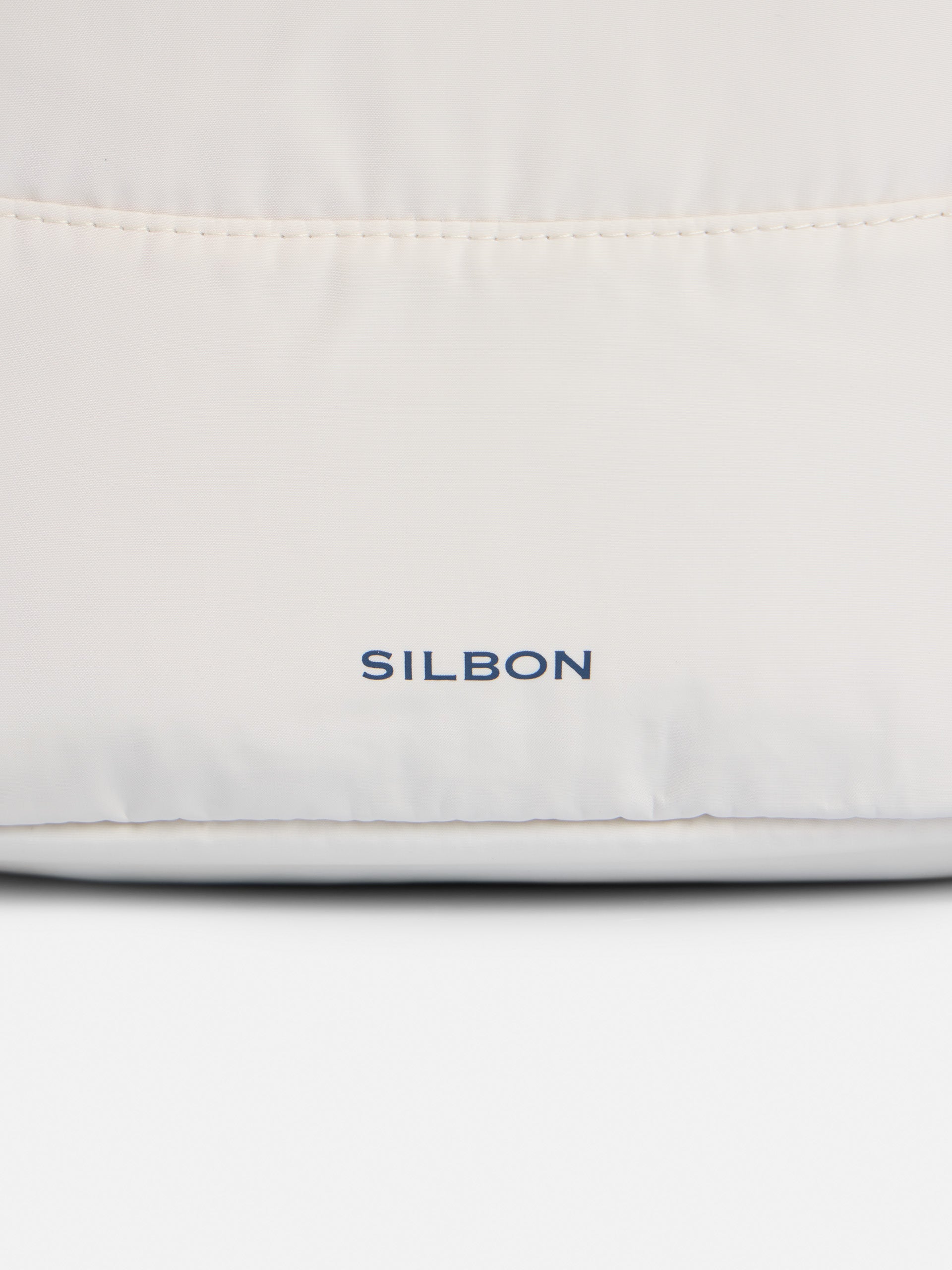 Light beige technical silbon backpack