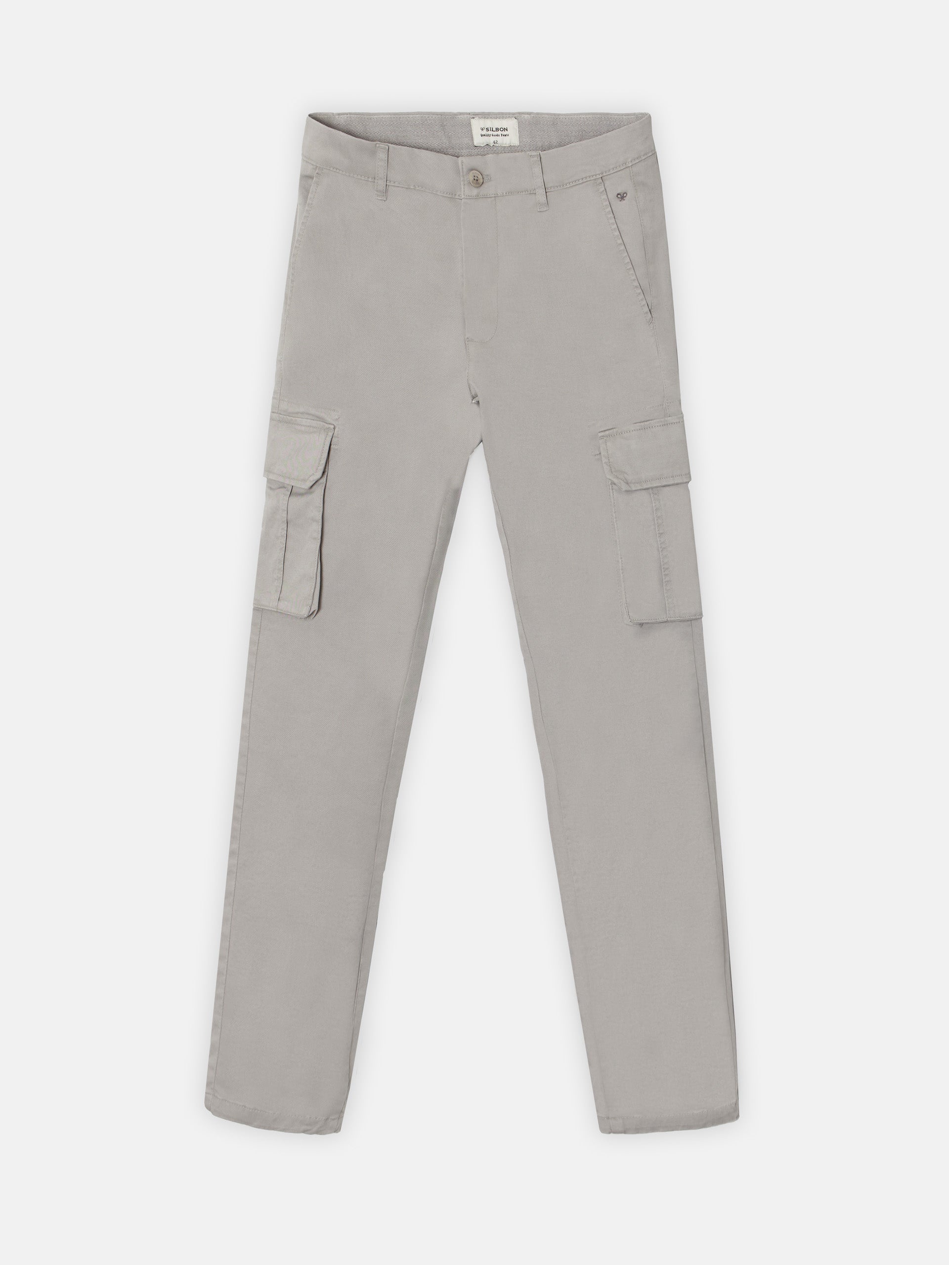 Gray cargo sport pants