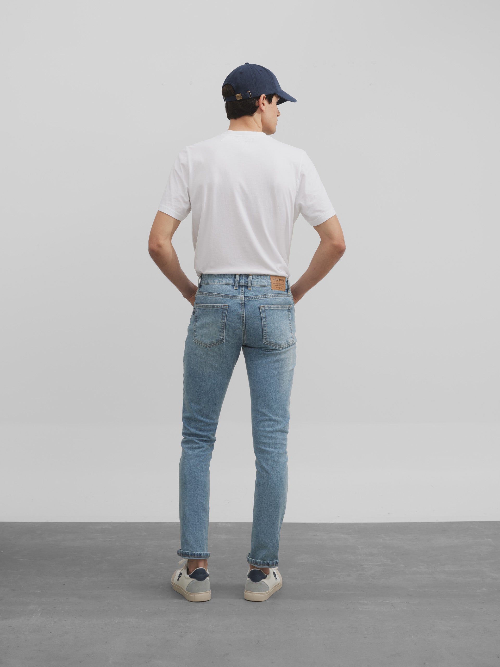 Pantalon de sport en jean bleu clair