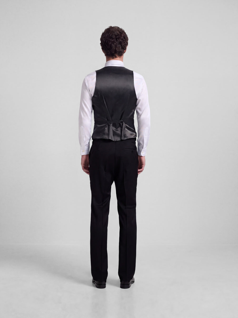 Classic black tuxedo vest