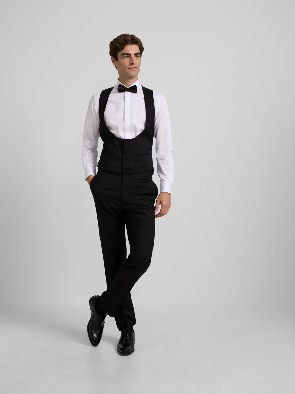 Colete smoking clássico preto