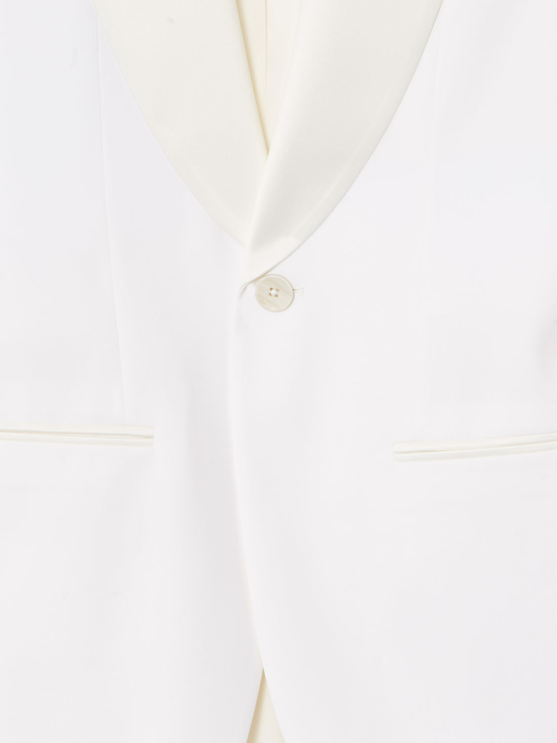 Americana esmoquin silbon blanco