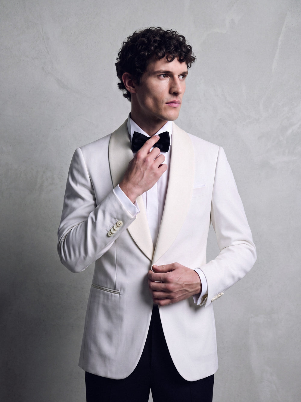White Silbon tuxedo jacket