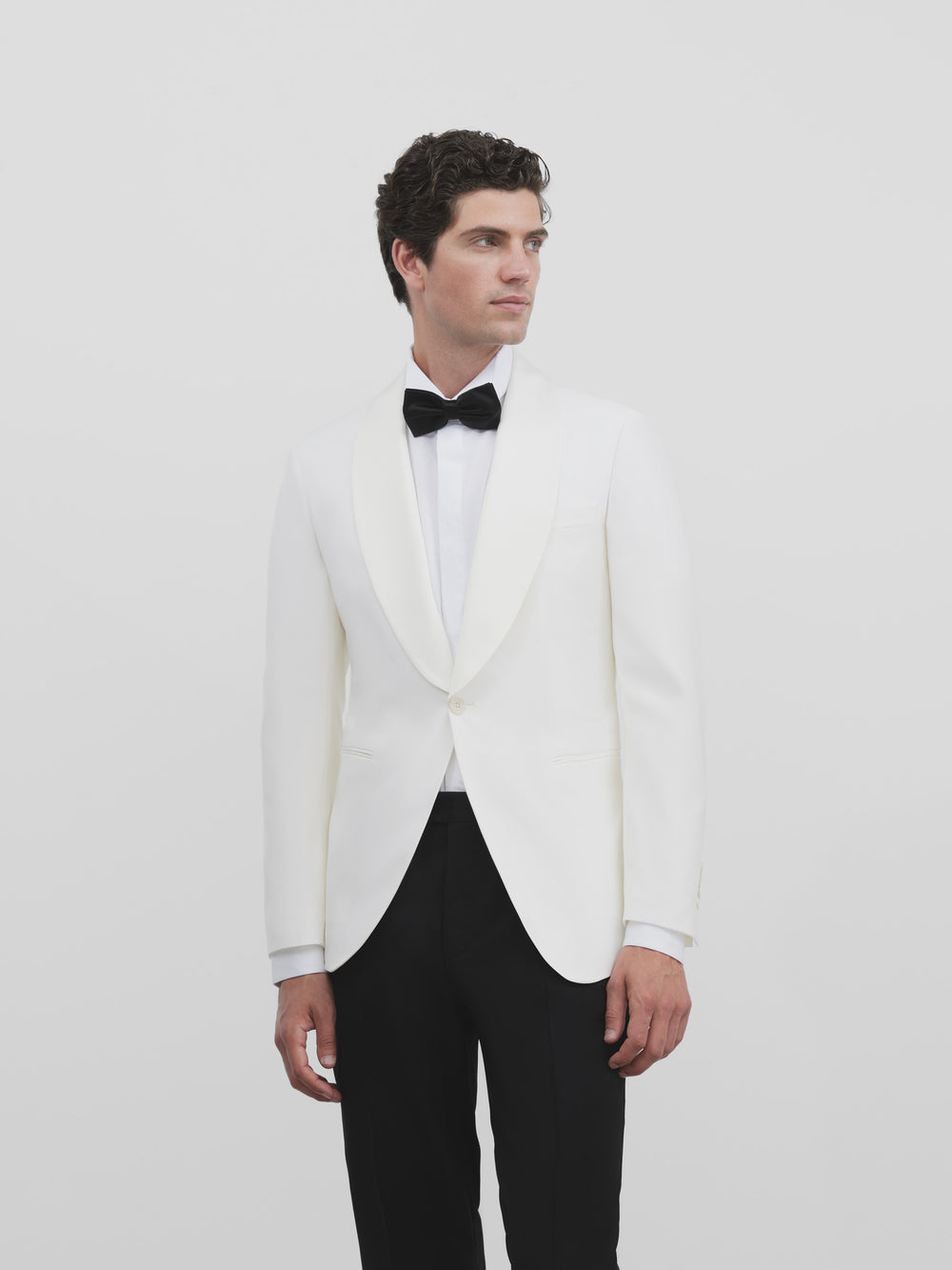 Blazer smoking branco Silbon