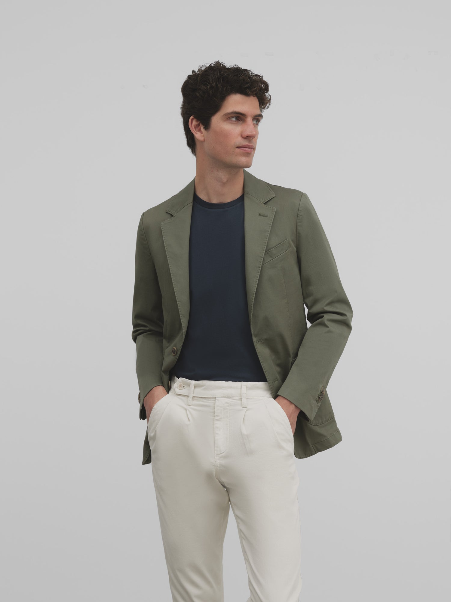 Silbon casual green blazer