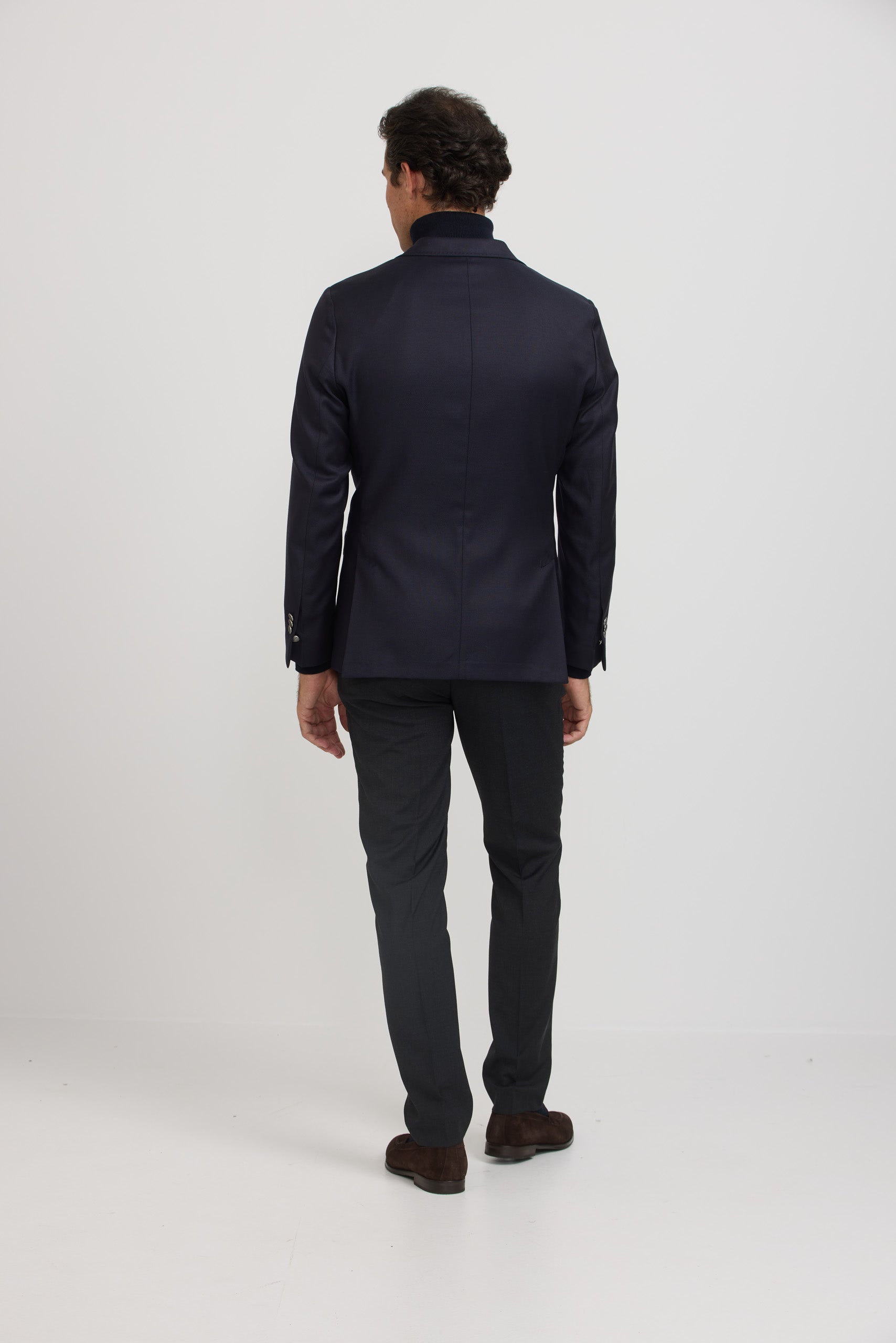 Classic navy stretch blazer