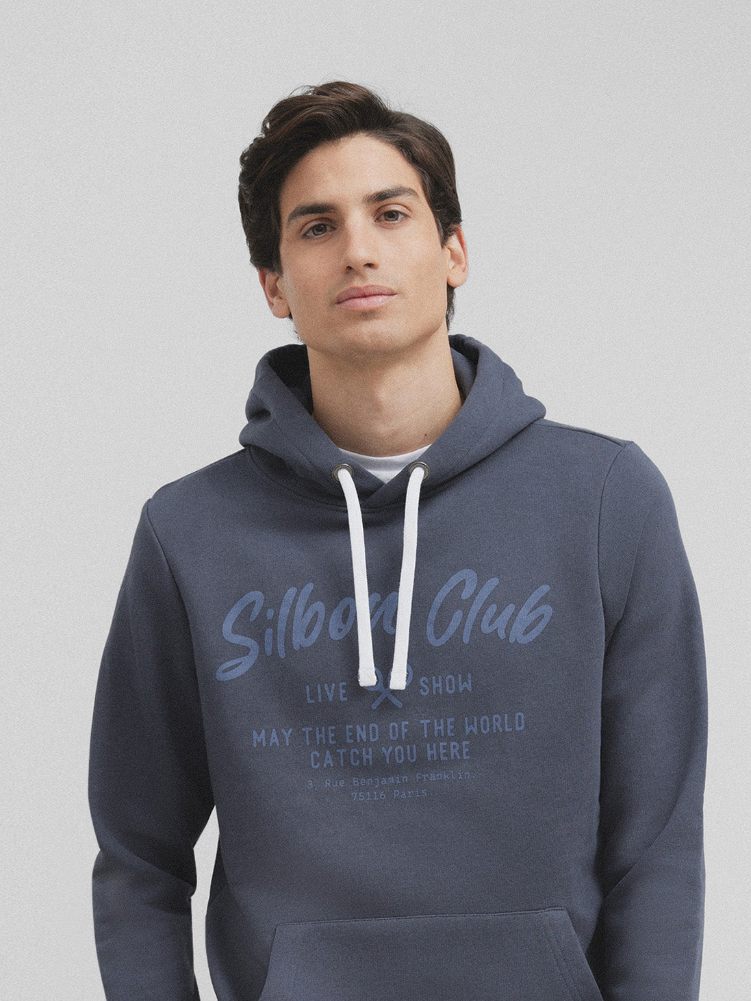 Silbon club navy blue hoodie