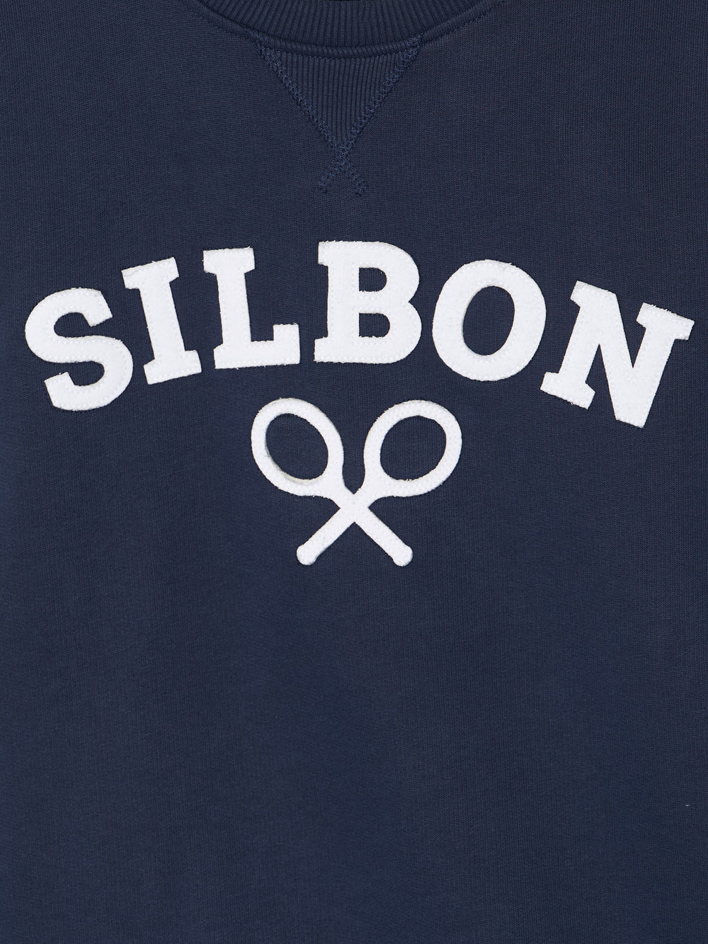 Sweat raquette Silbon medium bleu marine