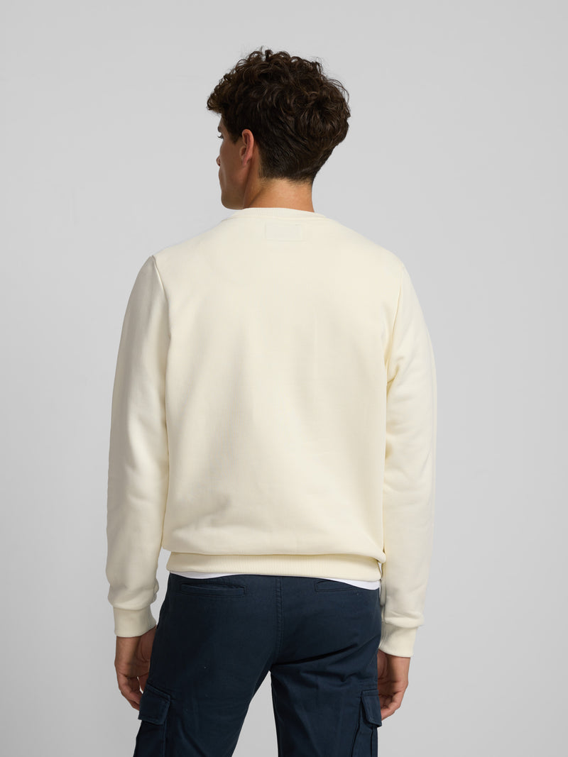 Silbon half-cream racket sweatshirt