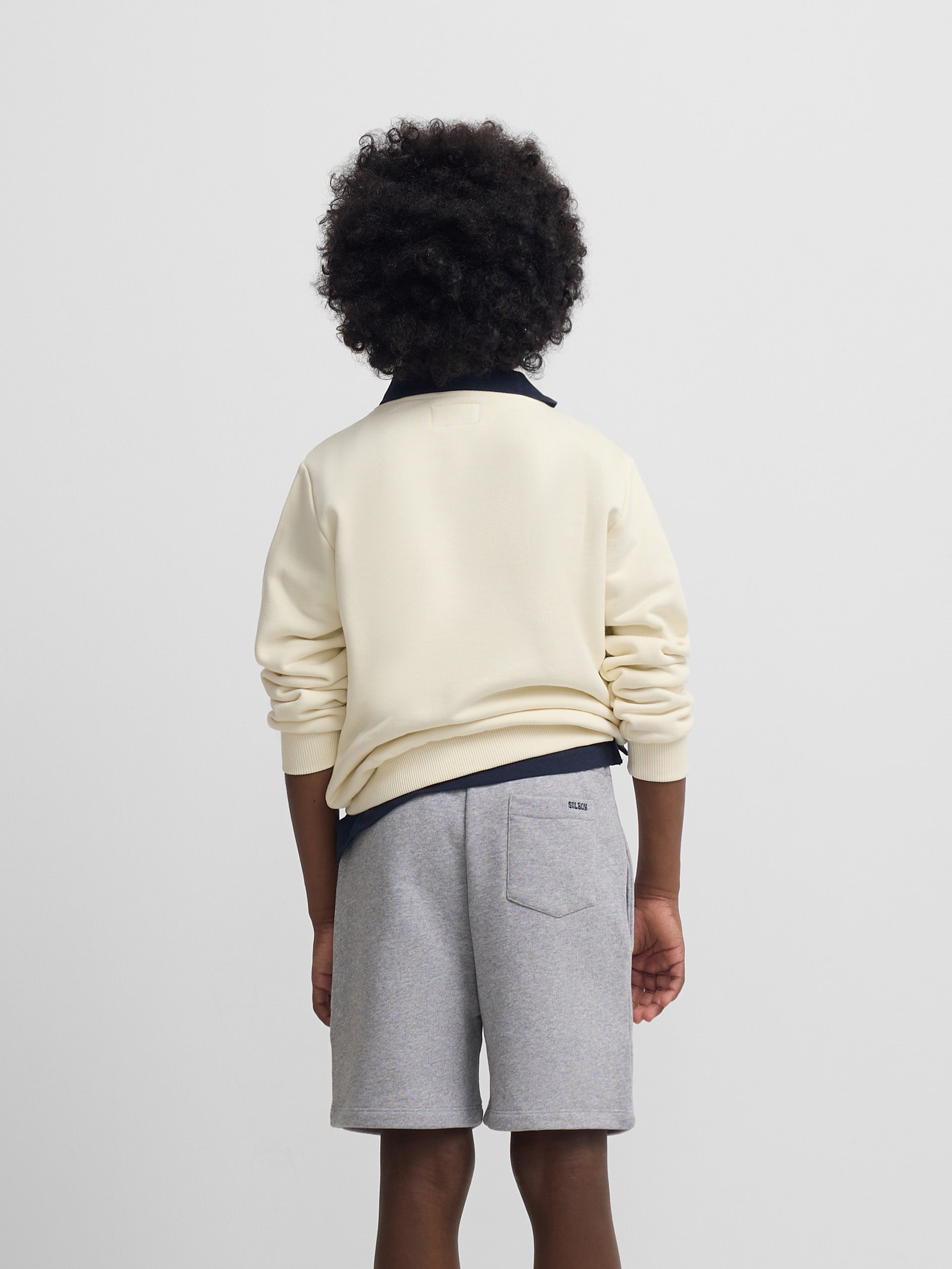 Sweatshirt kids raquete meia creme