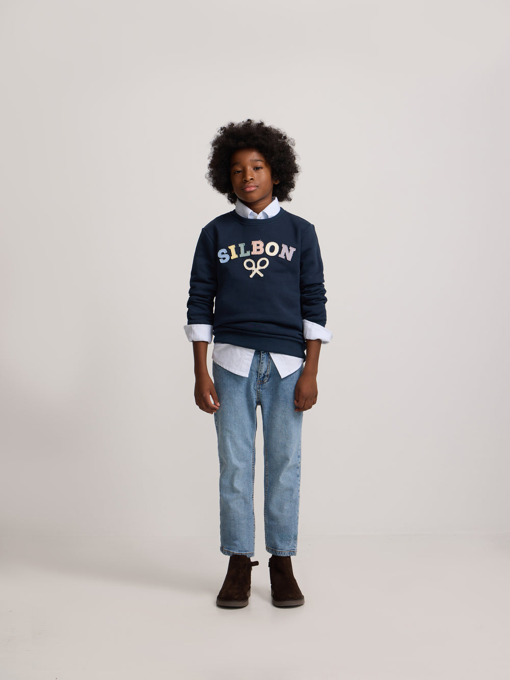 Sweat-shirt enfants raquette mi-saison multicolore