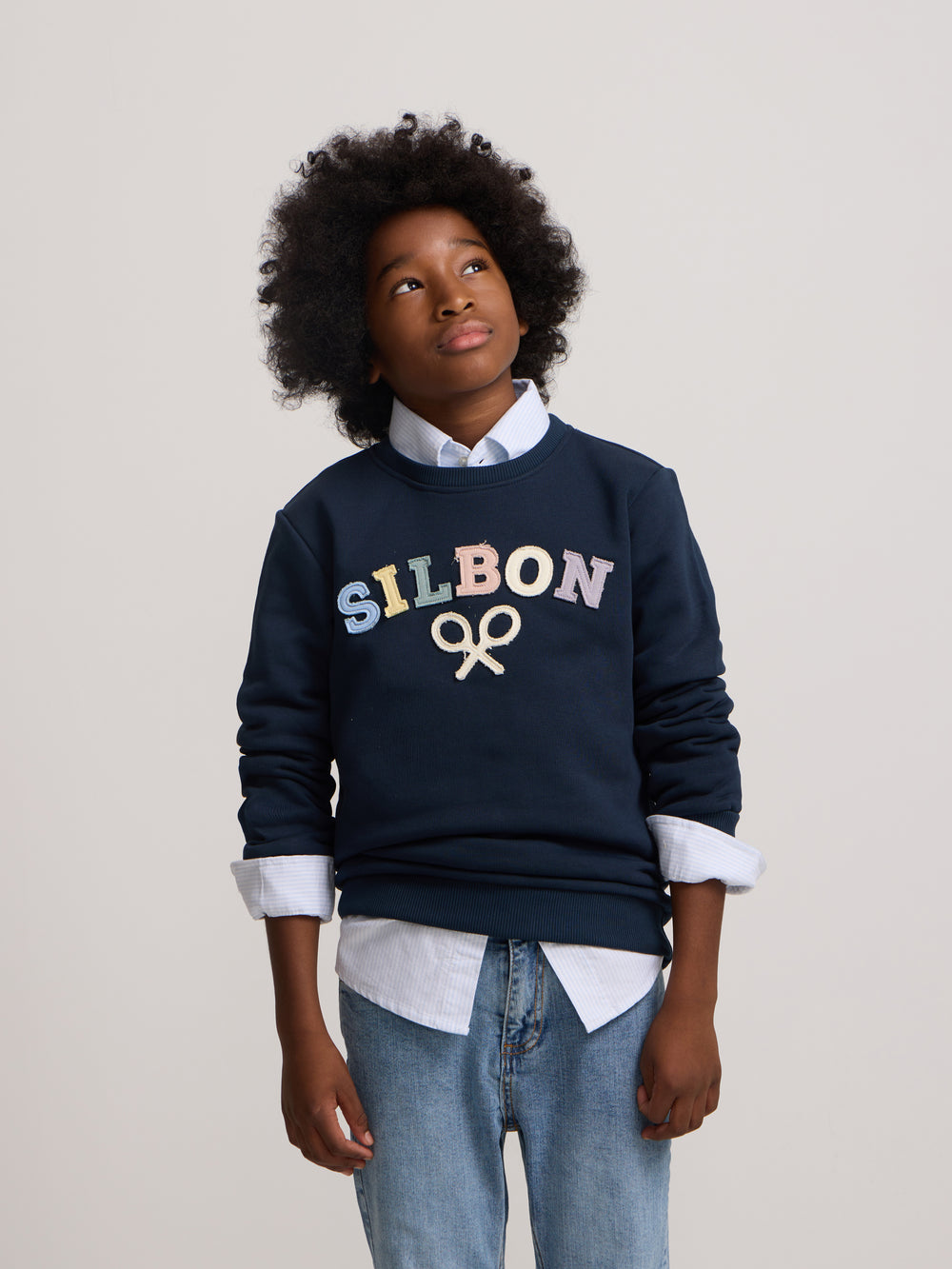 Sweat-shirt enfants raquette mi-saison multicolore