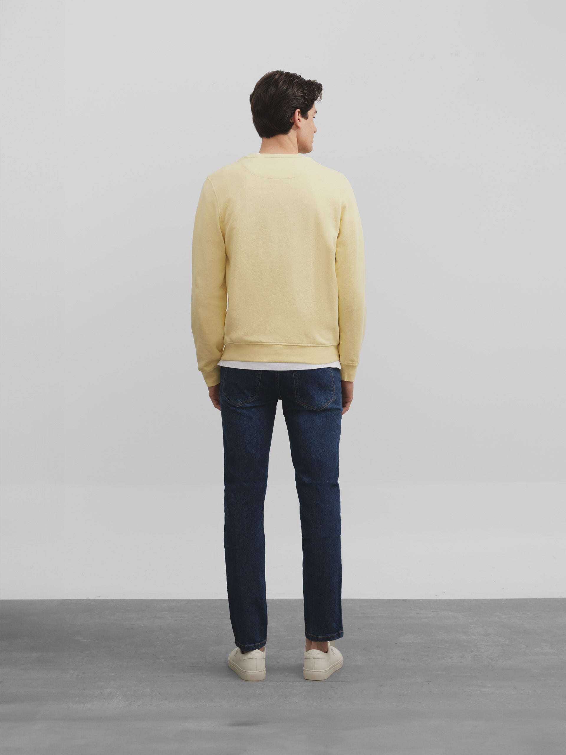 Yellow mini logo sweatshirt