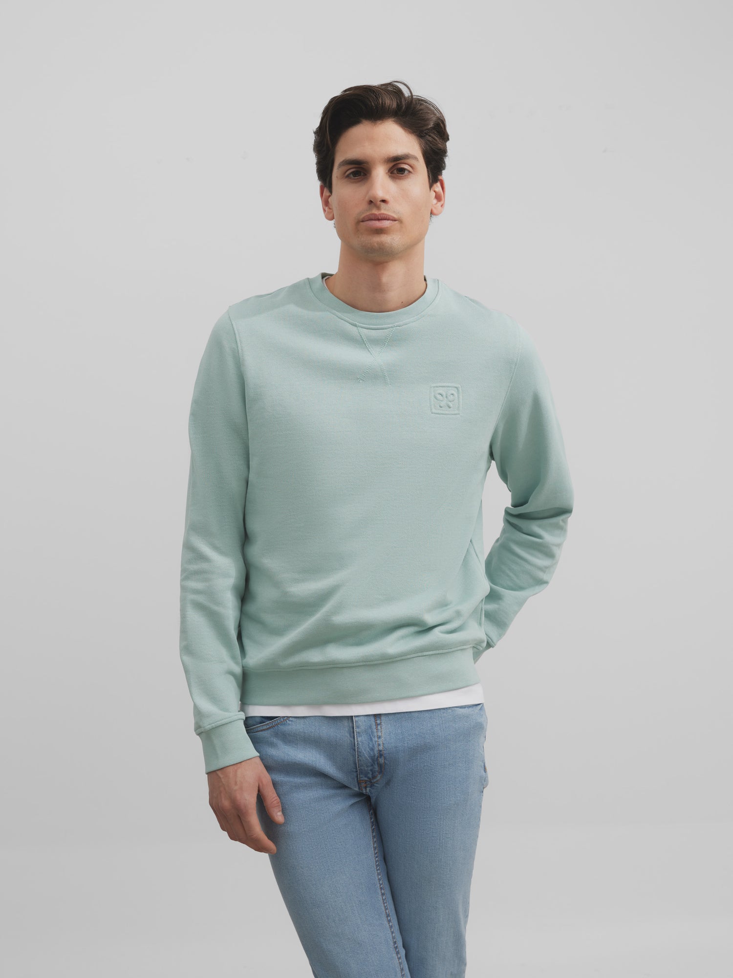 Aquamarine mini logo sweatshirt