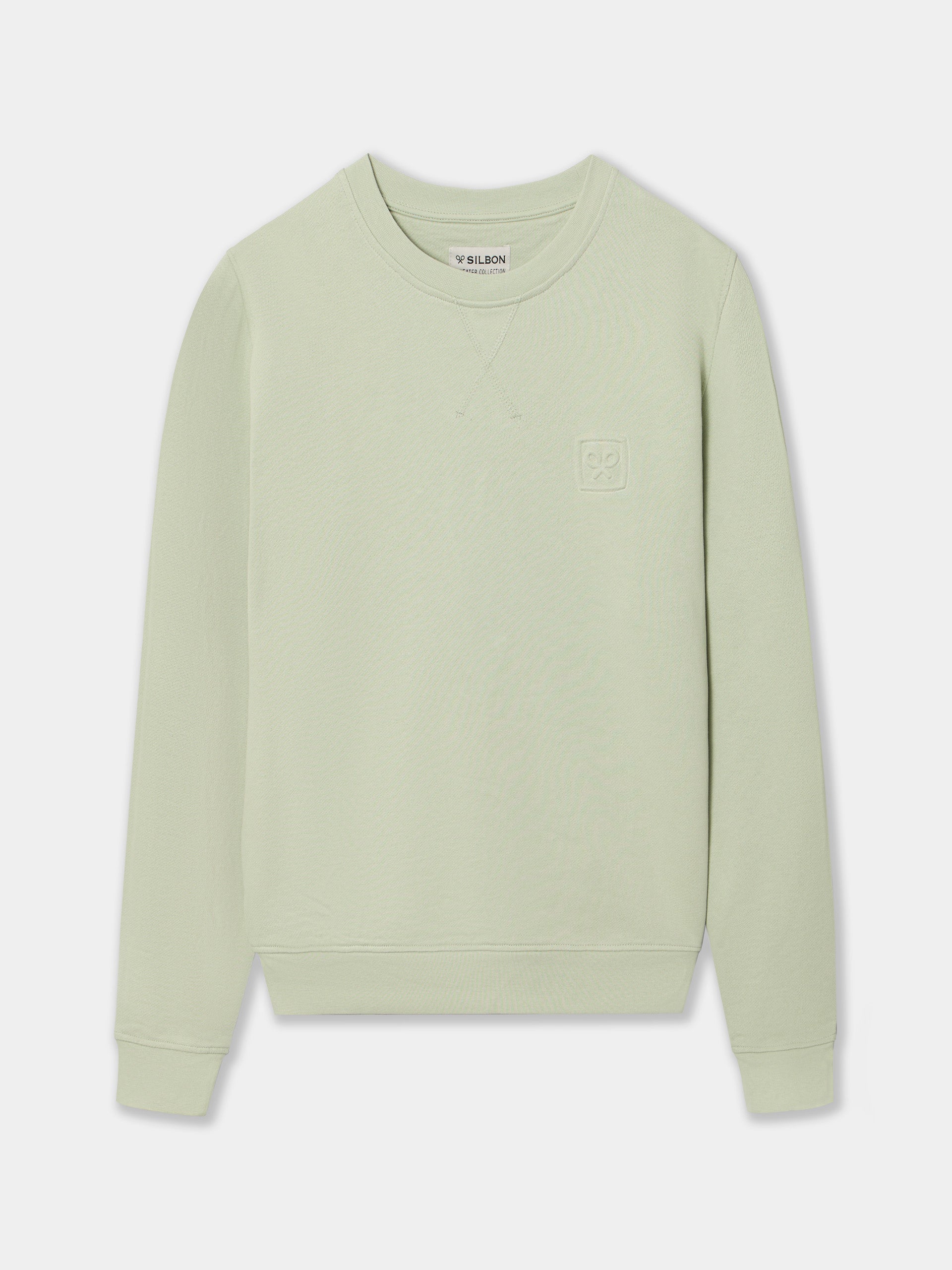 Light green mini logo sweatshirt