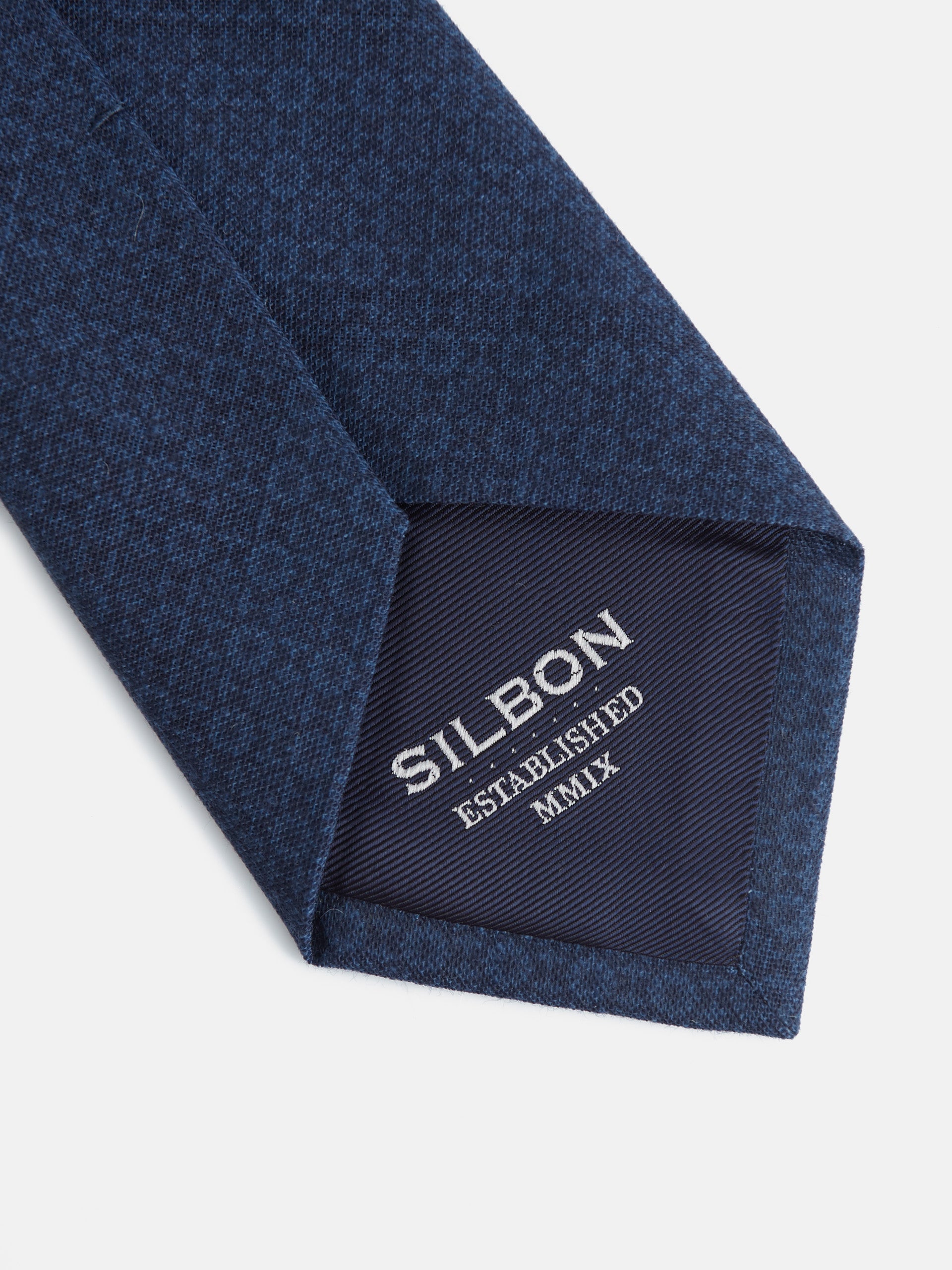 Asti tie with blue motifs