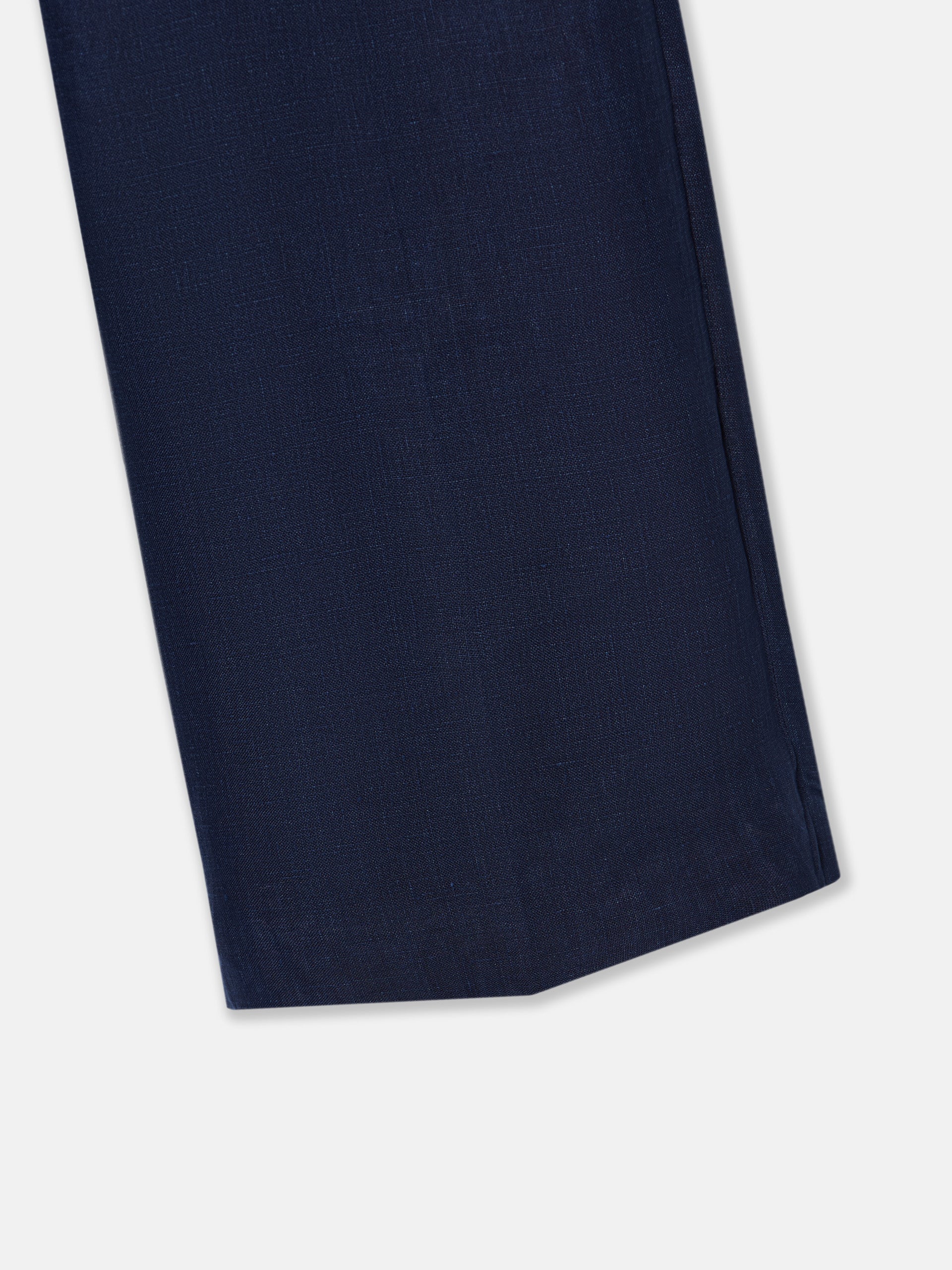 Pantalon de costume femme en lin bleu