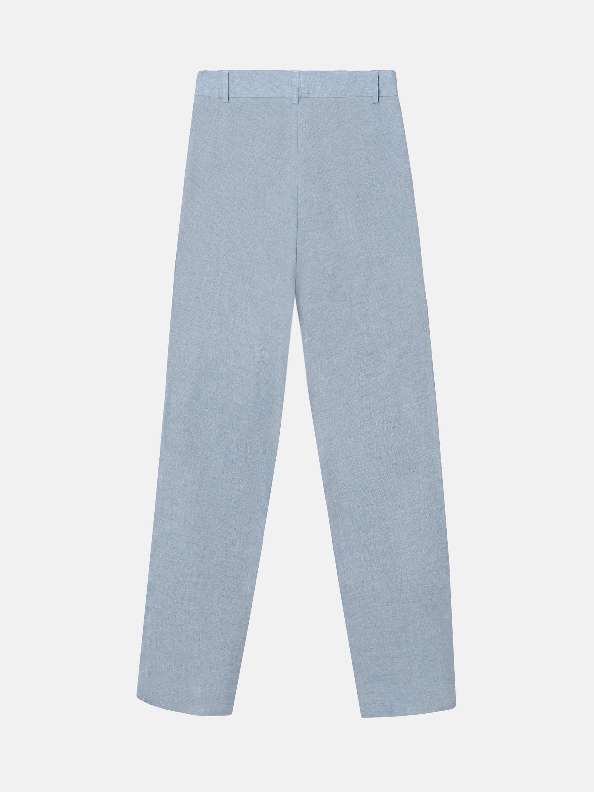 Women's blue denim dress pants