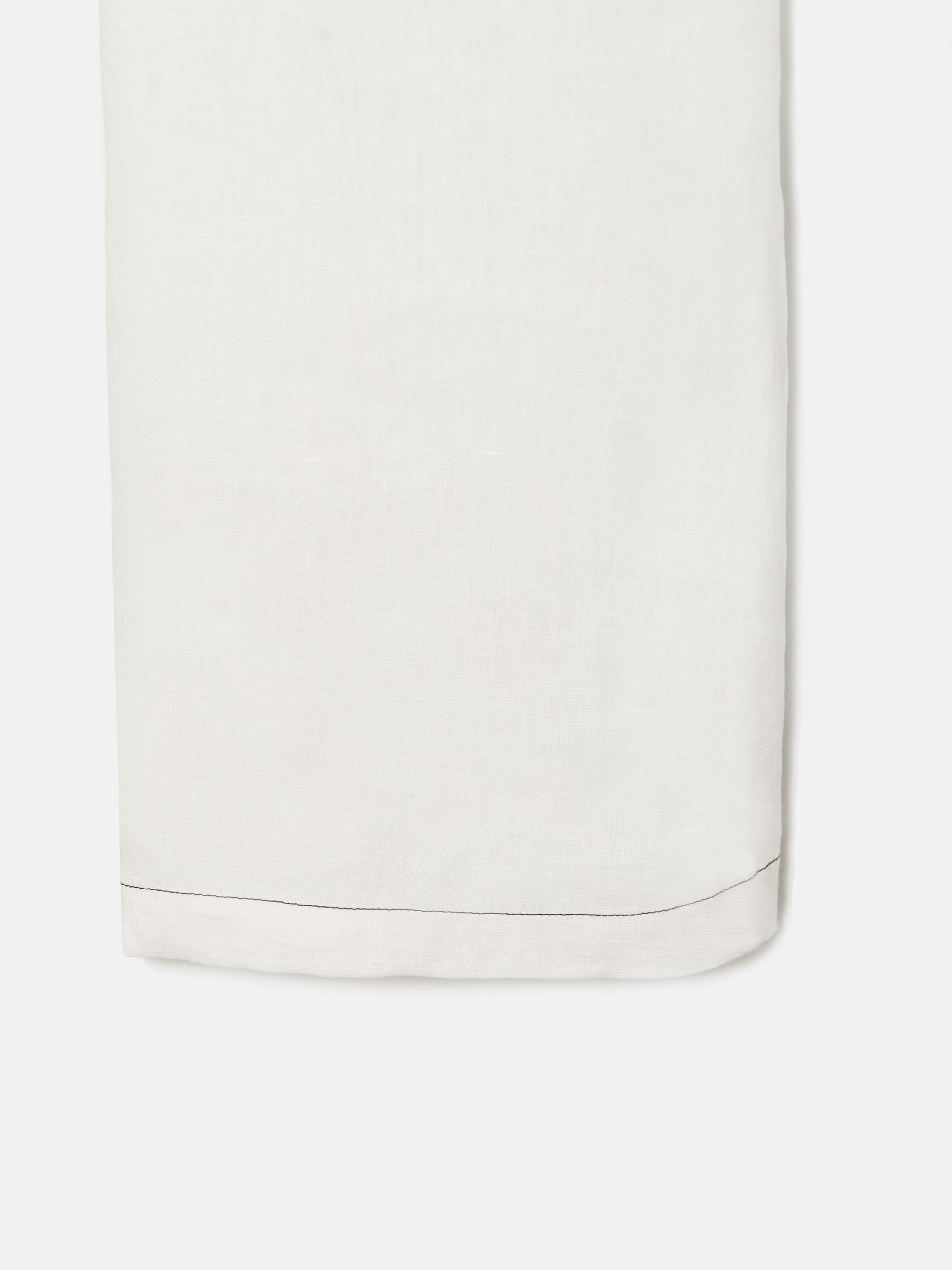 Long white linen jumpsuit