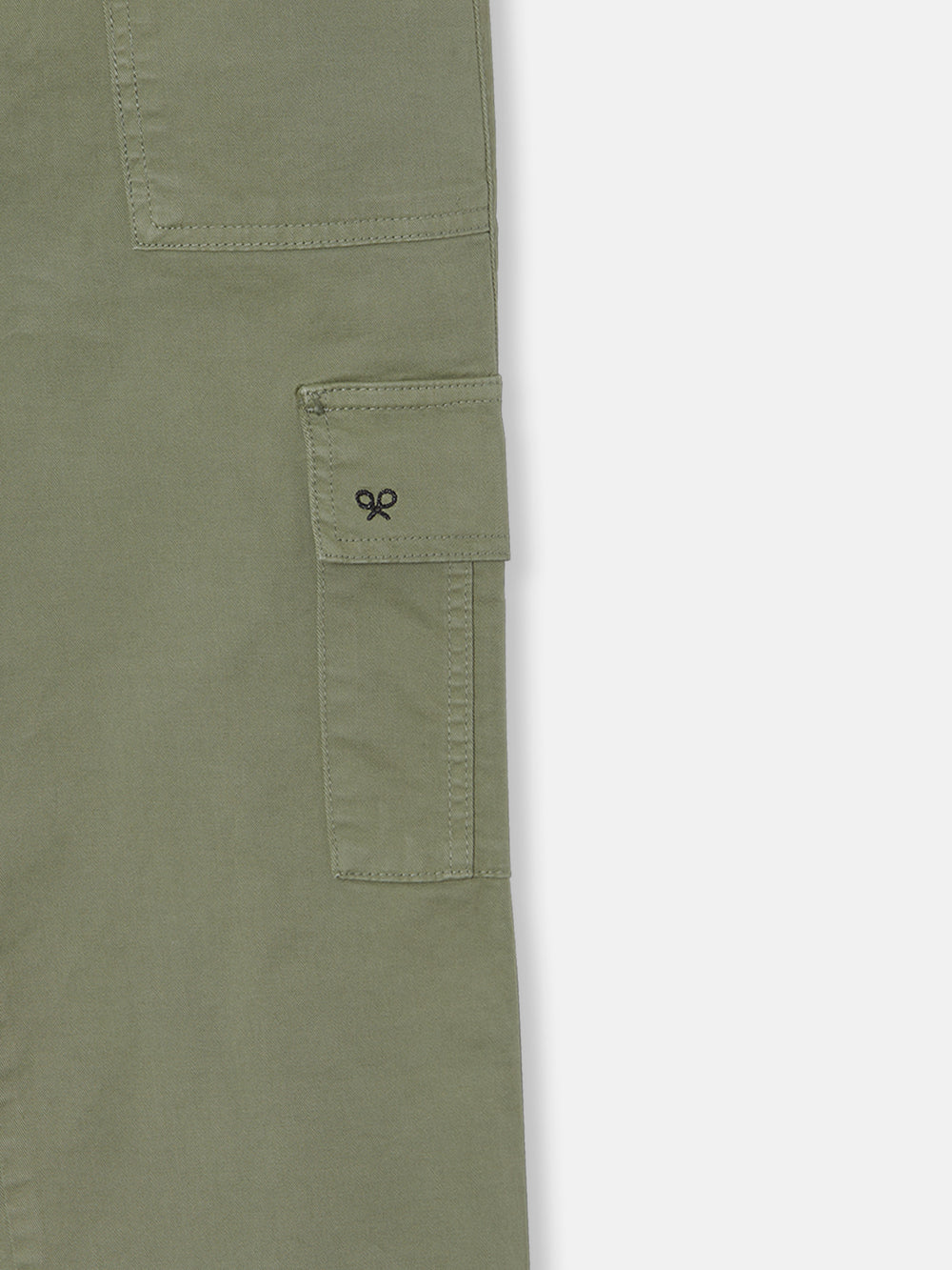 Pantalon woman denim cargo khaki