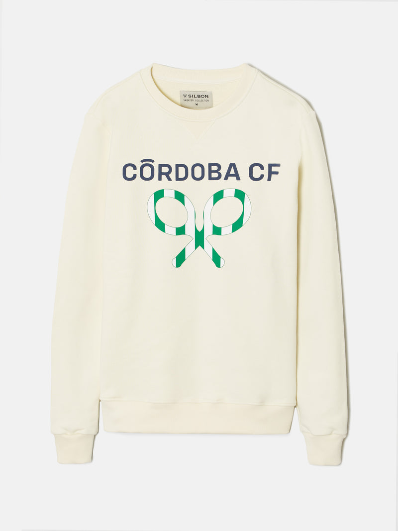 Sudadera cordoba cf crema