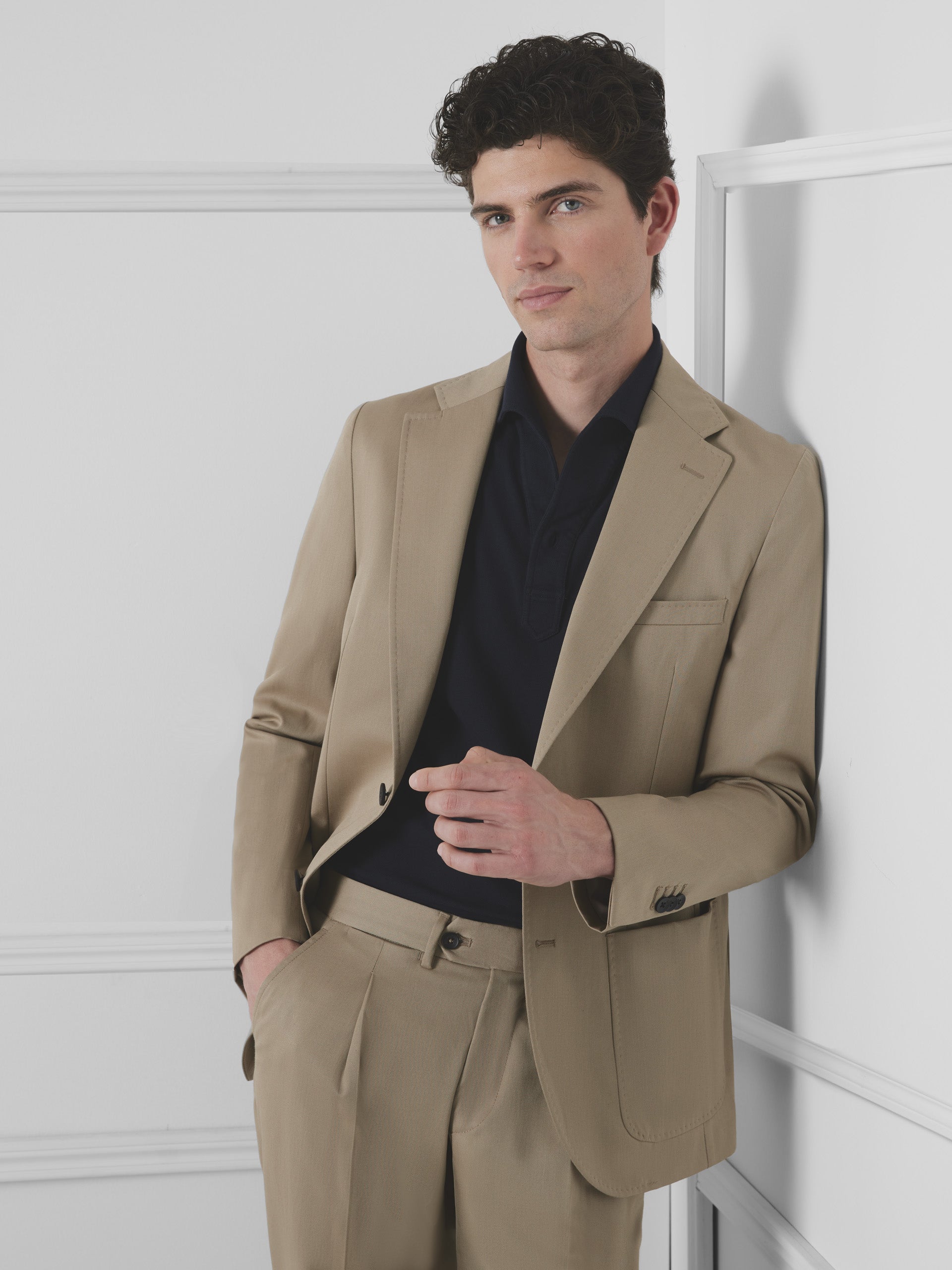 Silbon unique beige suit jacket